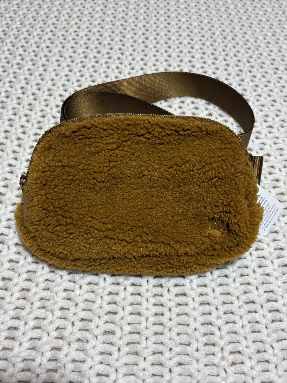 lululemon fleece everywhere belt bag 1L in burnt caramel